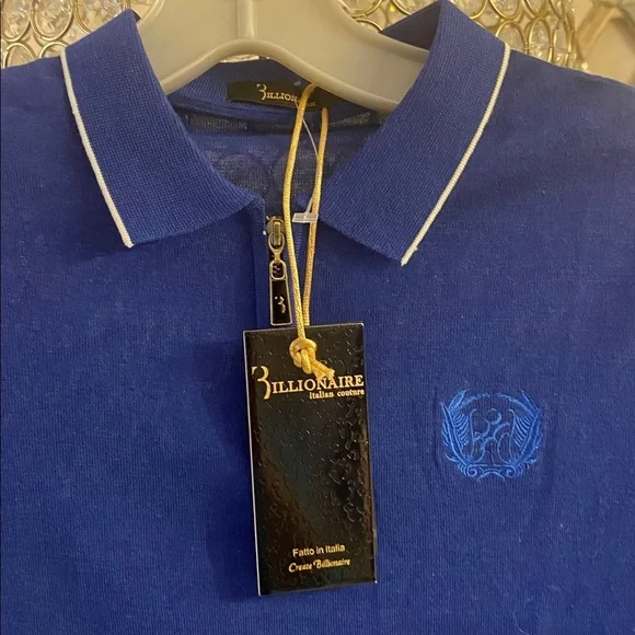 Billionaire Boys Club Royal Blue Polo Shirt size 160 - Picture 2 of 5